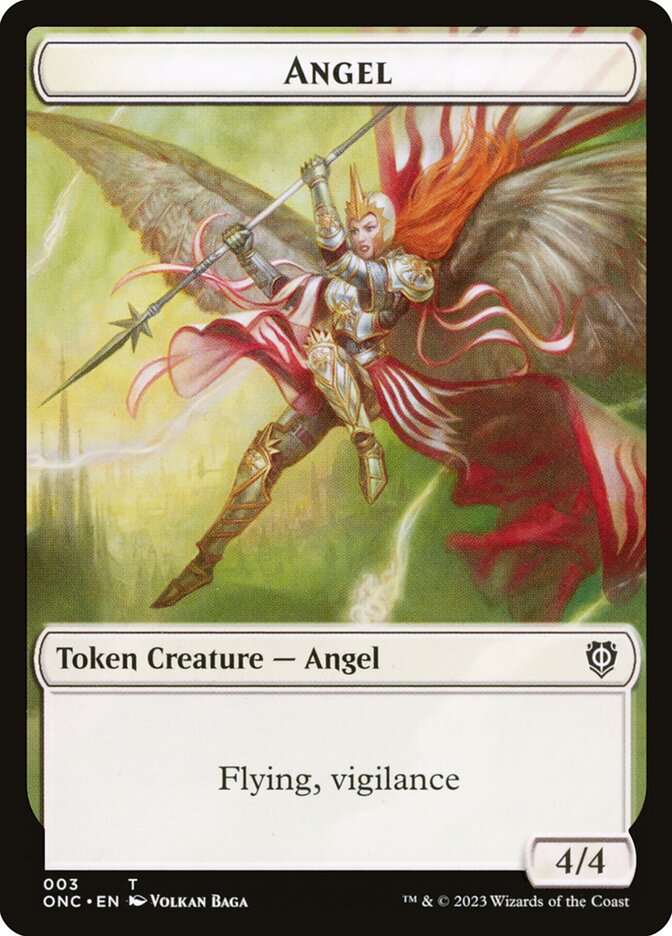 Angel, Phyrexia: All Will Be One Commander Tokens · 003