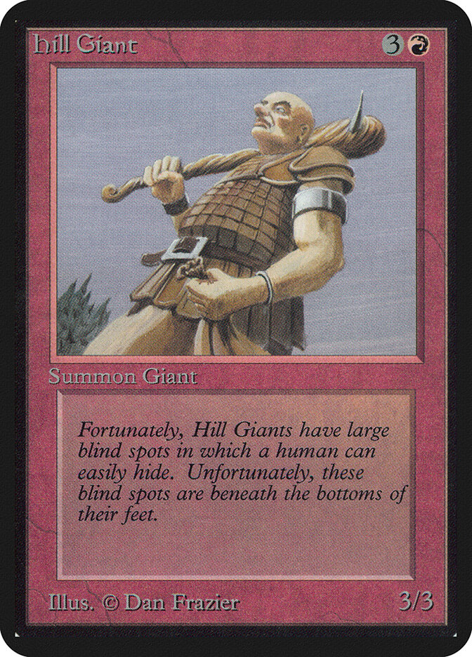 Hill Giant, Limited Edition Alpha · 157