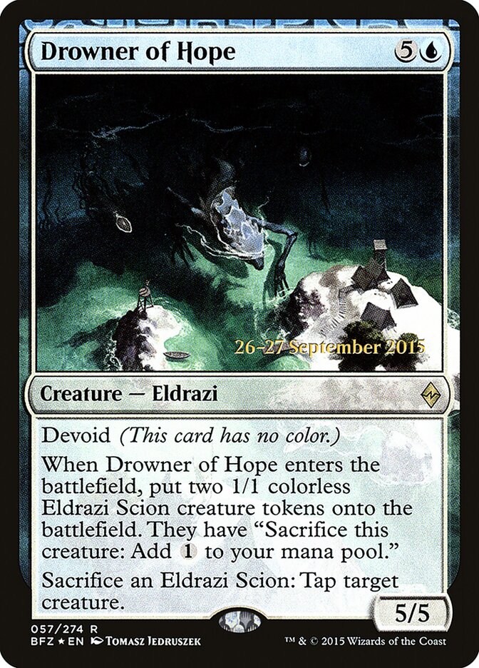 Drowner of Hope, Battle for Zendikar Promos · 057/274