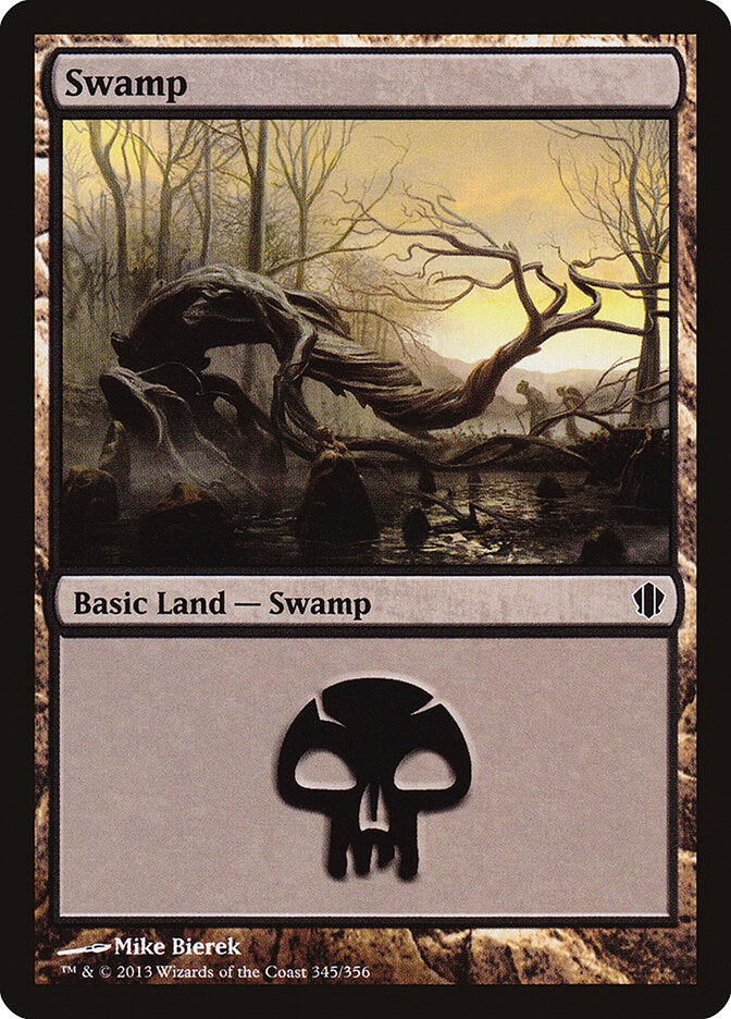 Swamp, Commander 2013 · 345/356