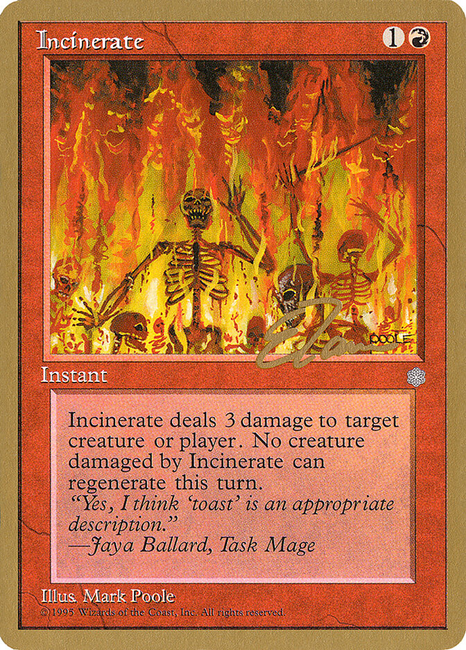 Incinerate, Pro Tour Collector Set · et194