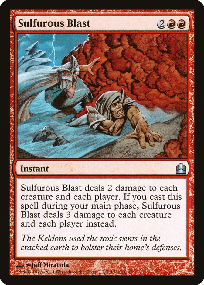 Sulfurous Blast, Commander 2011 · 137/318