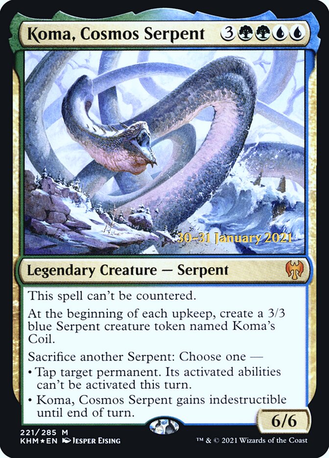 Koma, Cosmos Serpent, Kaldheim Promos · 221/285