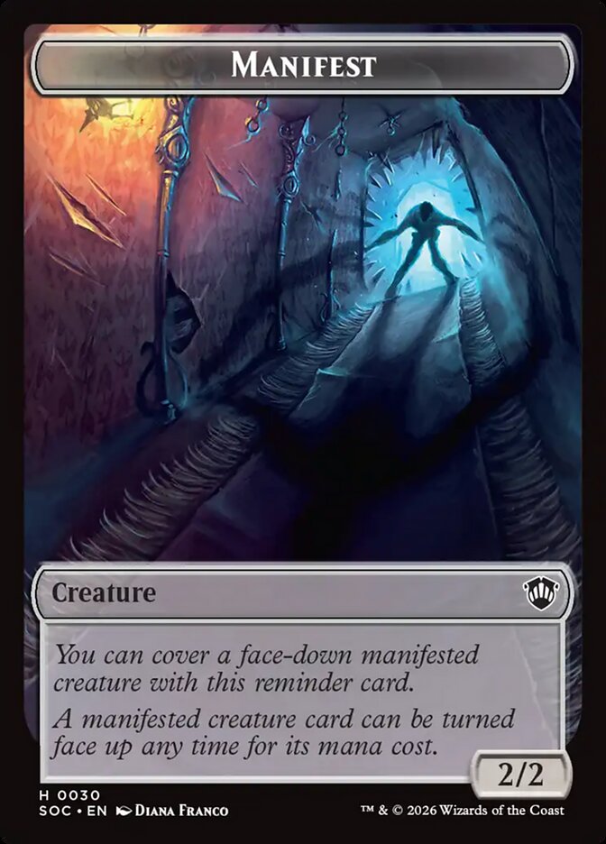 Manifest, Secrets of Strixhaven Commander Tokens · 0030