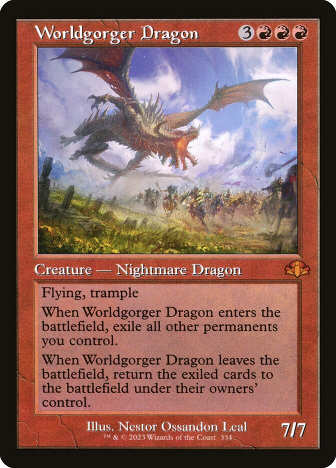 Worldgorger Dragon, Dominaria Remastered · 334