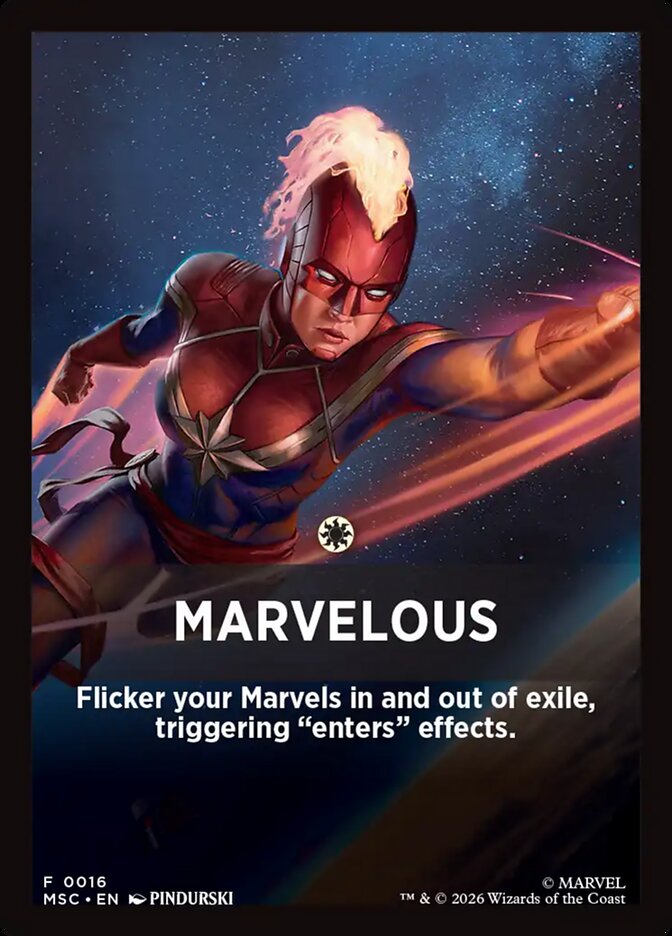 Marvelous, Marvel Super Heroes Jumpstart Front Cards · 0016