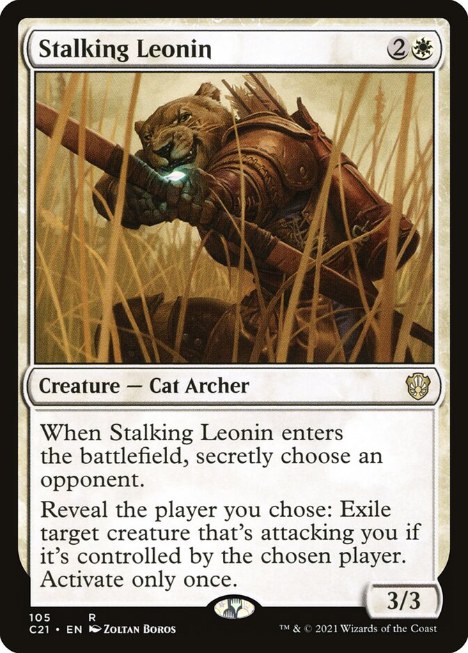 Stalking Leonin, Commander 2021 · 105