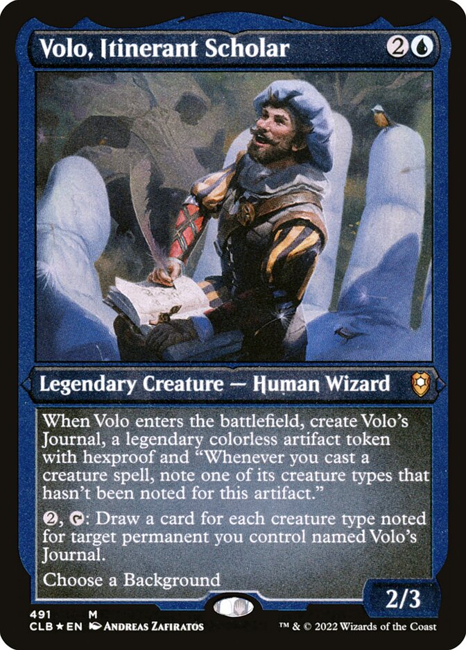 Volo, Itinerant Scholar, Commander Legends: Battle for Baldur's Gate · 491