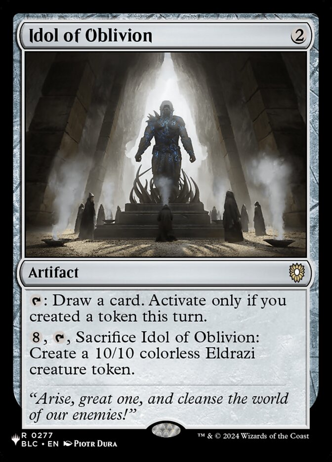 Idol of Oblivion, The List · blc-277