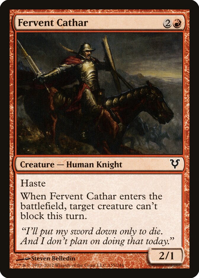 Fervent Cathar, Avacyn Restored · 135/244