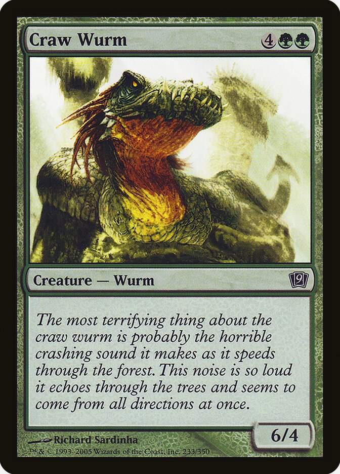 Craw Wurm, Ninth Edition · 233-star