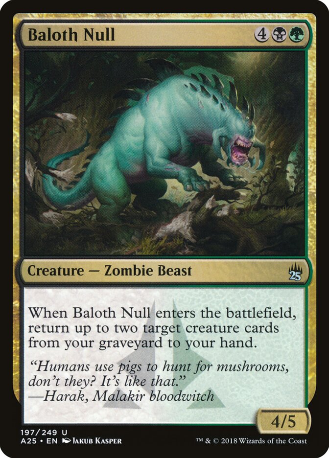 Baloth Null, Masters 25 · 197/249