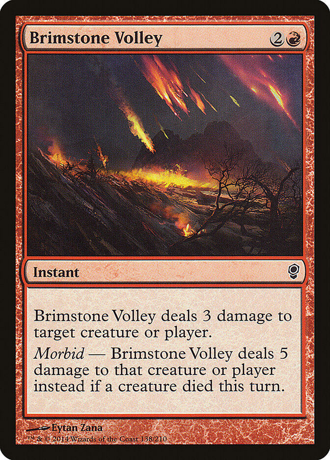 Brimstone Volley, Conspiracy · 138/210