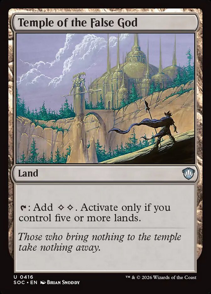 Temple of the False God, Secrets of Strixhaven Commander · 0416