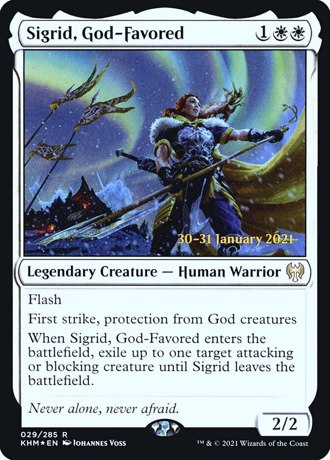 Sigrid, God-Favored, Kaldheim Promos · 029/285