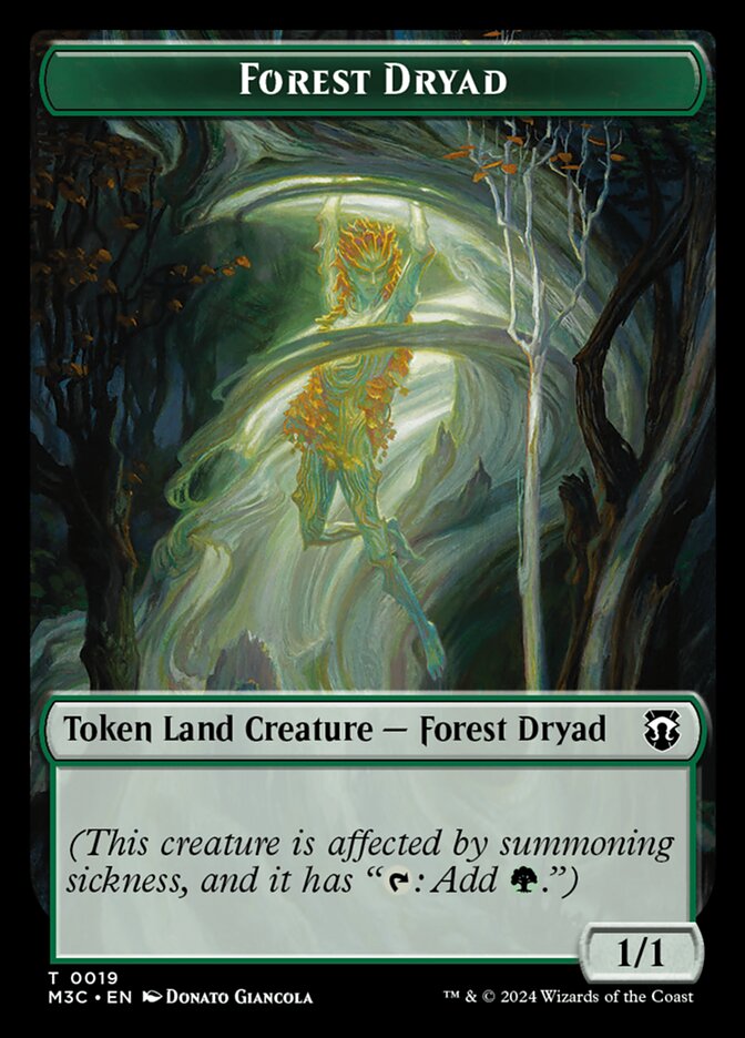 Forest Dryad, Modern Horizons 3 Commander Tokens · 0019
