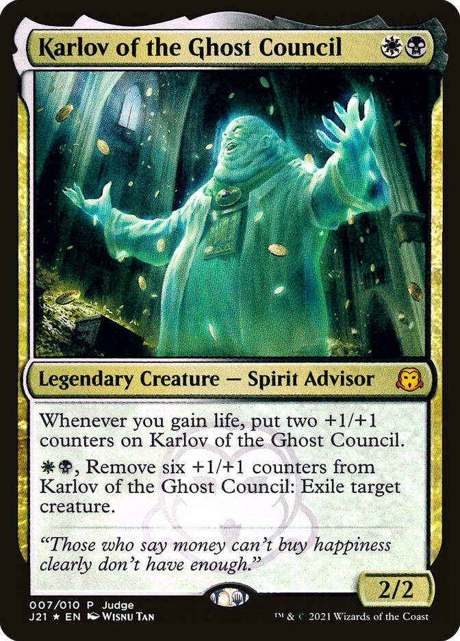 Karlov of the Ghost Council, Judge Gift Cards 2021 · 007/010