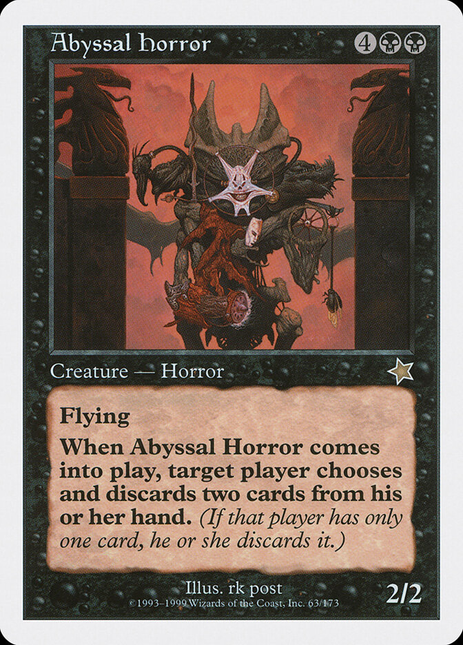 Abyssal Horror, Starter 1999 · 63/173