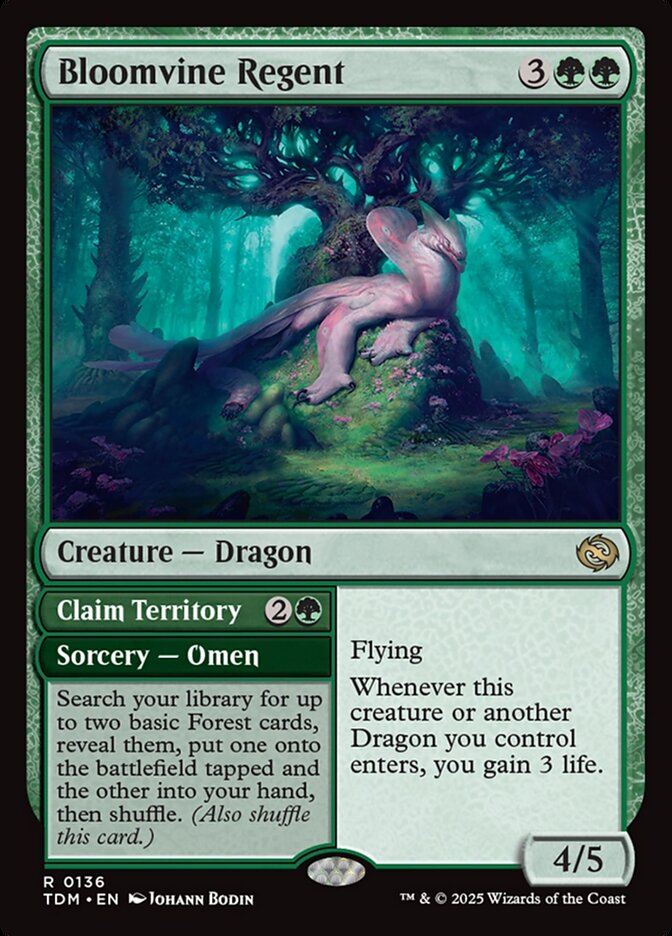 Bloomvine Regent // Claim Territory, Tarkir: Dragonstorm · 0136