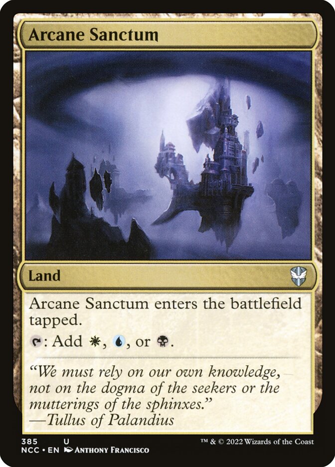 Arcane Sanctum, New Capenna Commander · 385