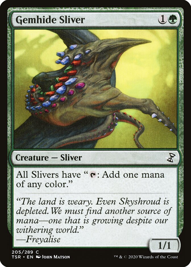 Gemhide Sliver, Time Spiral Remastered · 205/289