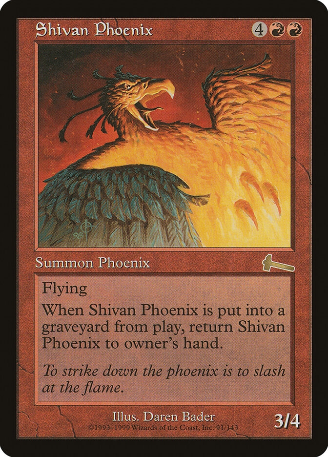 Shivan Phoenix, Urza's Legacy · 91/143