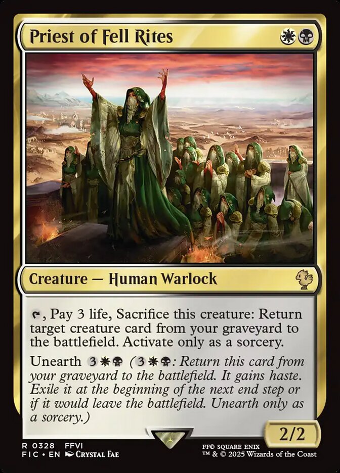 Priest of Fell Rites, Final Fantasy Commander · 0328