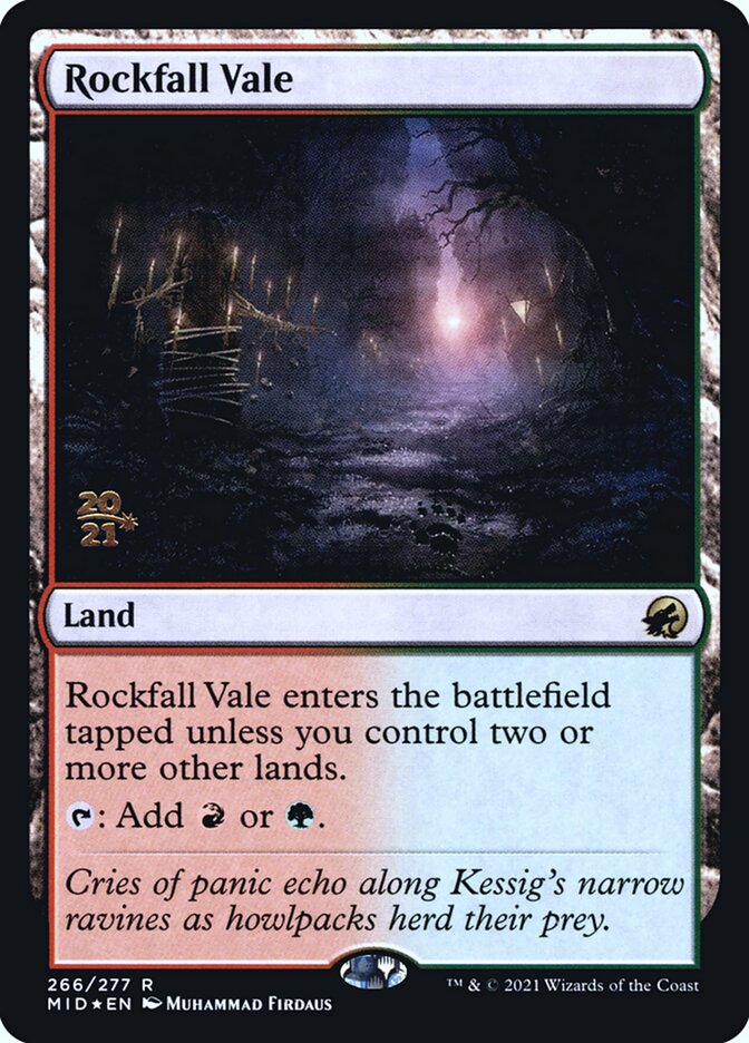 Rockfall Vale, Innistrad: Midnight Hunt Promos · 266/277