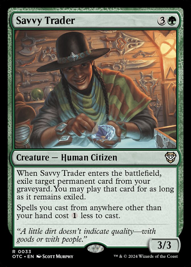 Savvy Trader, Outlaws of Thunder Junction Commander · 0033