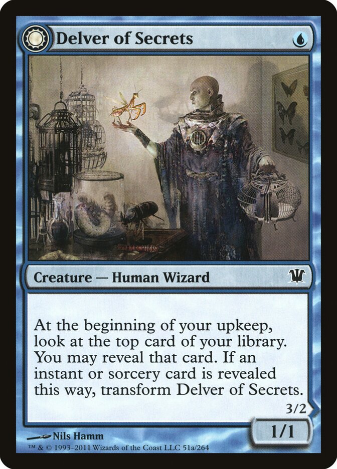 Delver of Secrets // Insectile Aberration, Innistrad · 51/264
