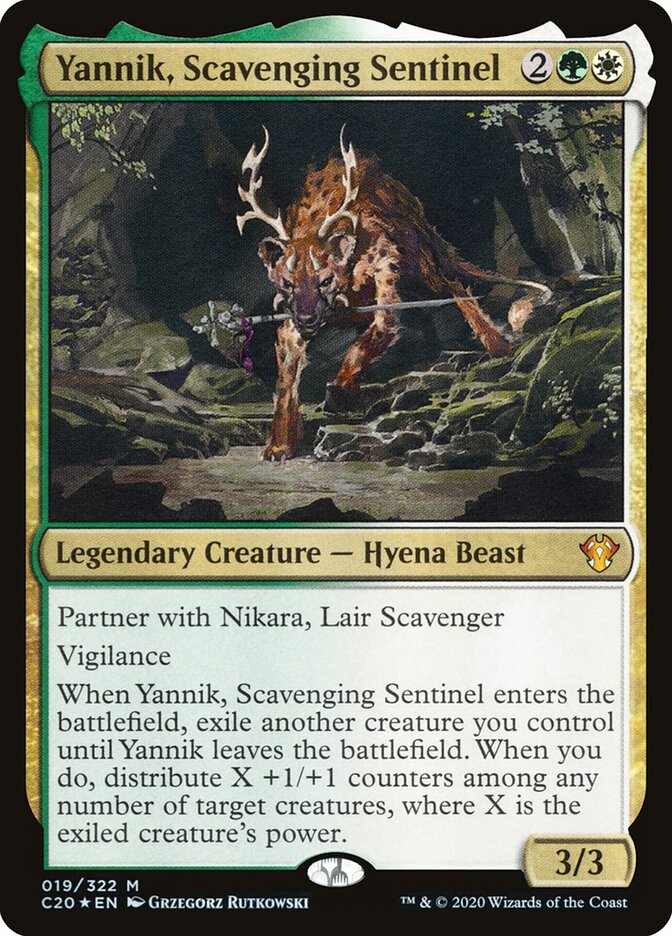Yannik, Scavenging Sentinel, Commander 2020 · 019/322