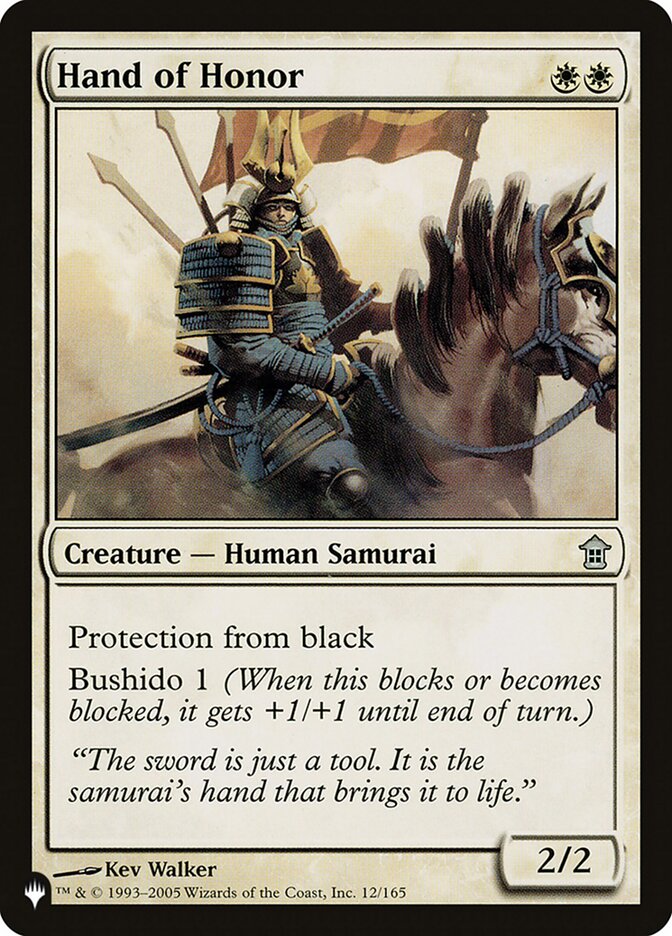 Hand of Honor, The List · sok-12