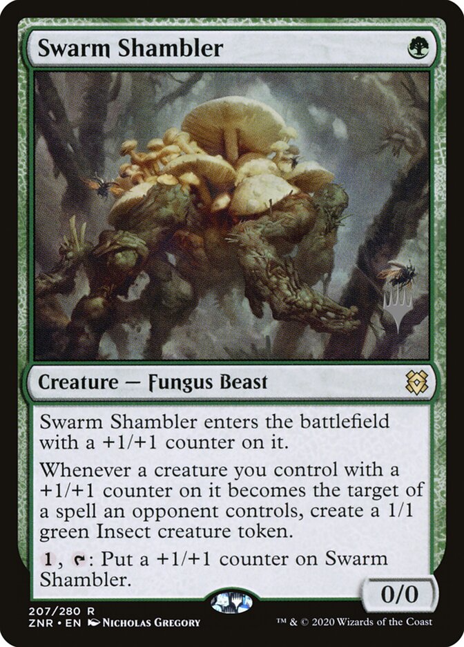 Swarm Shambler, Zendikar Rising Promos · 207/280