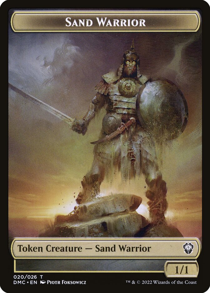 Sand Warrior, Dominaria United Tokens · 020
