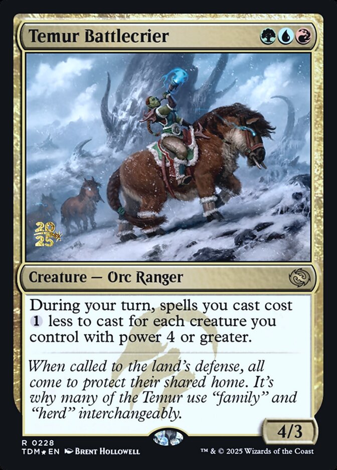Temur Battlecrier, Tarkir: Dragonstorm Promos · 0228