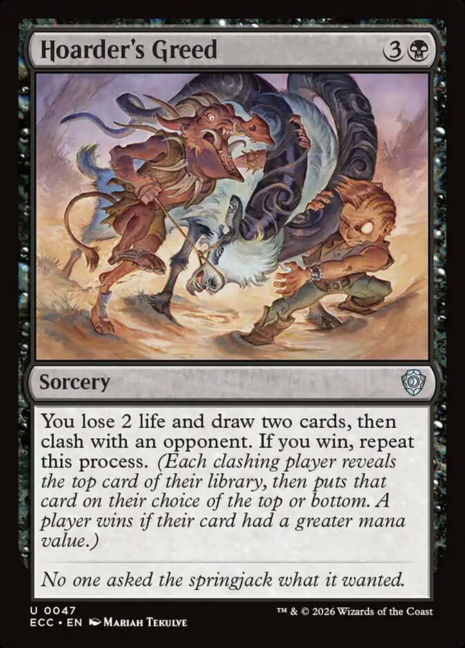 Hoarder's Greed, Lorwyn Eclipsed Commander · 0047