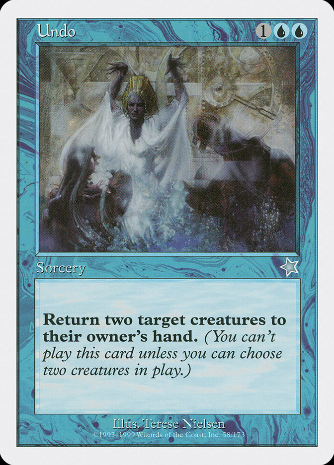 Undo, Starter 1999 · 58/173