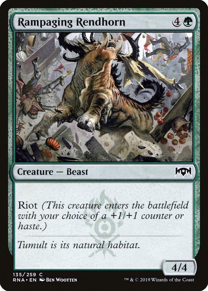 Rampaging Rendhorn, Ravnica Allegiance · 135/259