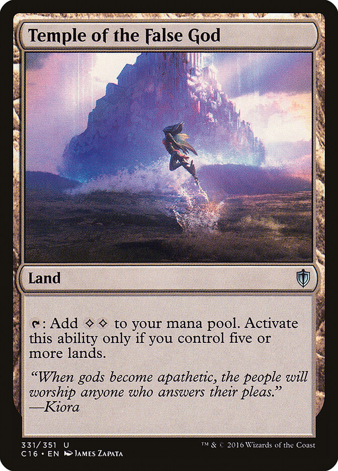Temple of the False God, Commander 2016 · 331/351