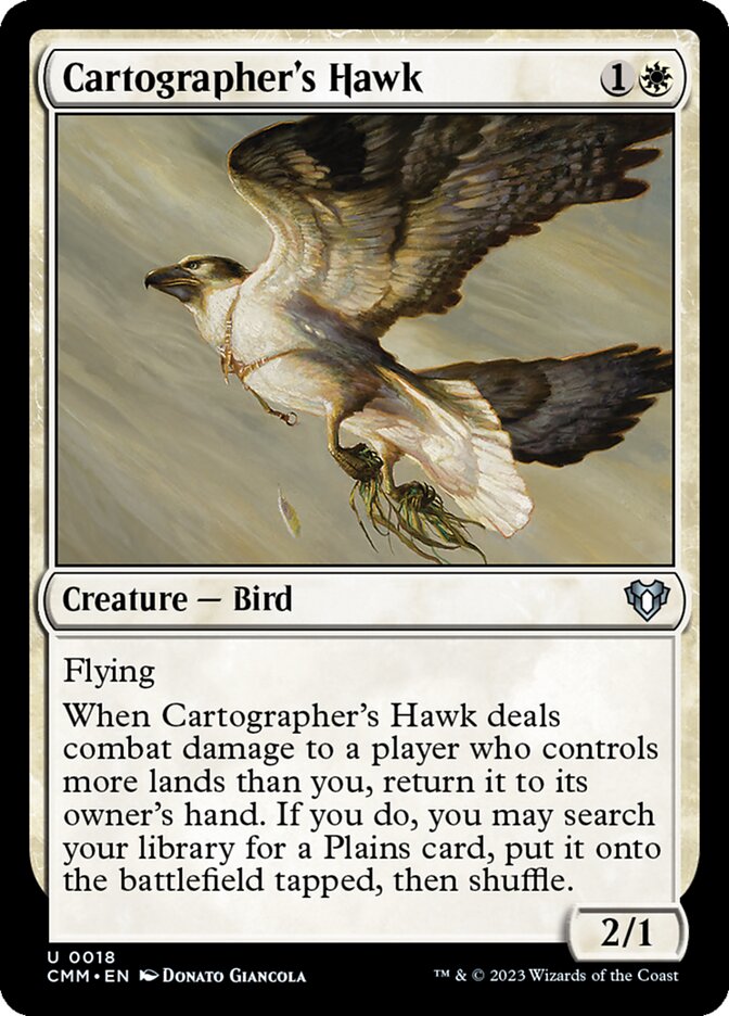 Cartographer's Hawk, Commander Masters · 0018