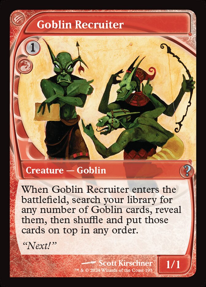 Goblin Recruiter, Mystery Booster 2 · 0193