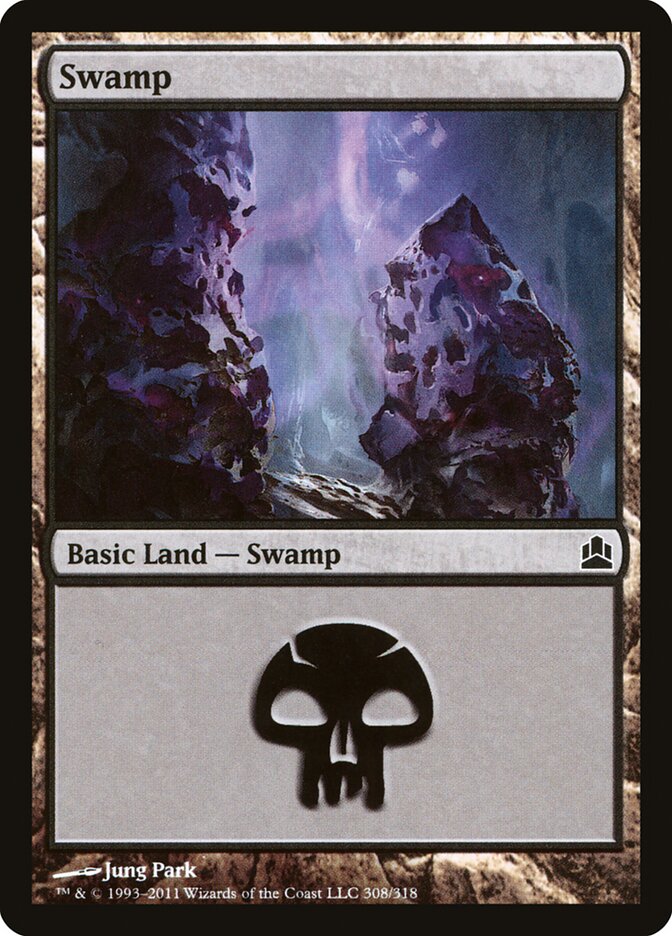 Swamp, Commander 2011 · 308/318