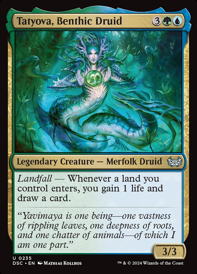 Tatyova, Benthic Druid, Duskmourn: House of Horror Commander · 0235