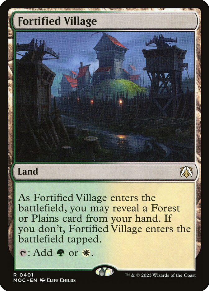 Fortified Village, March of the Machine Commander · 0401