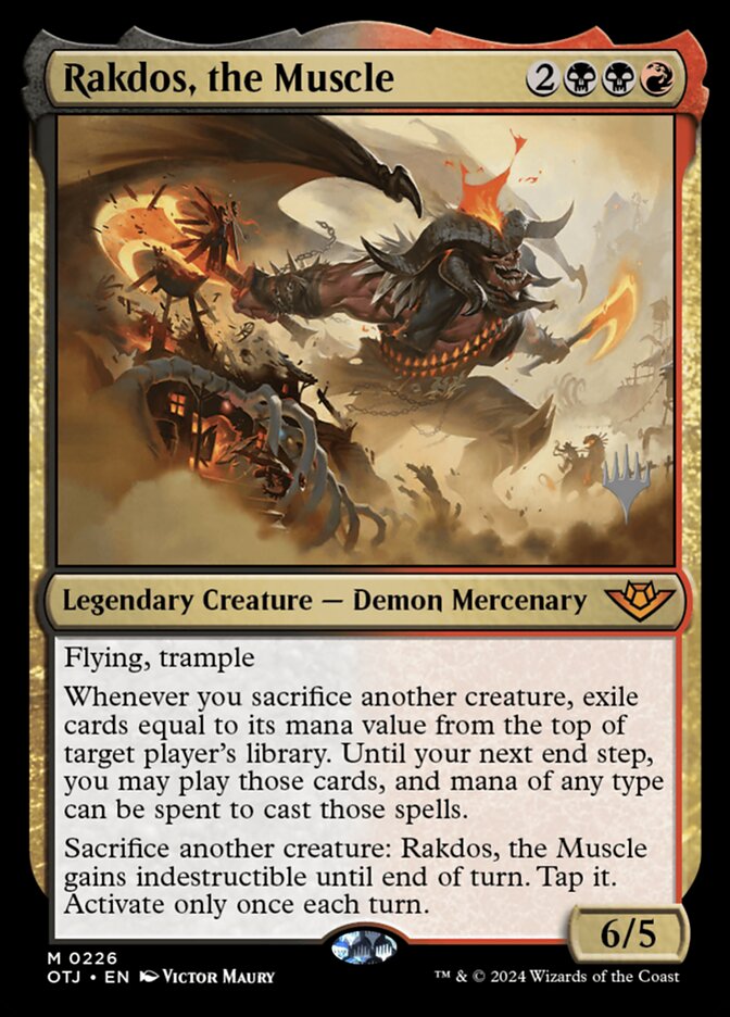 Rakdos, the Muscle, Outlaws of Thunder Junction Promos · 0226