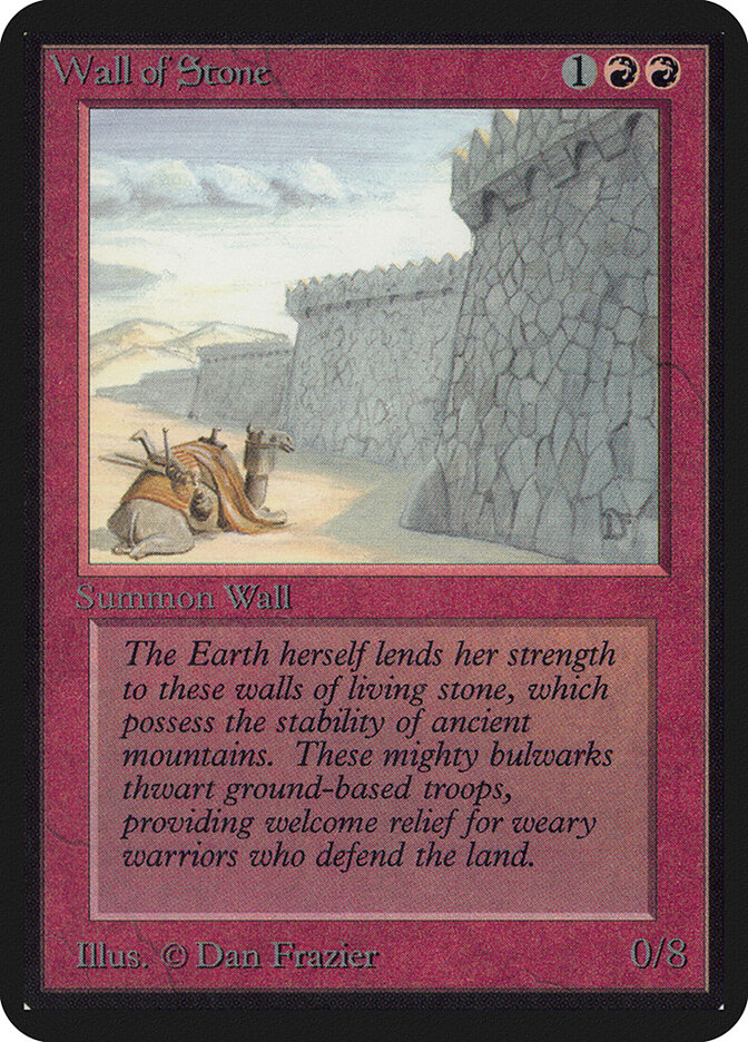 Wall of Stone, Limited Edition Alpha · 182