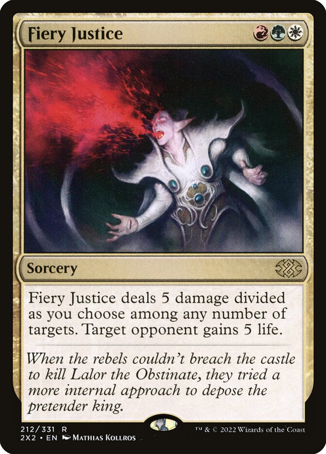 Fiery Justice, Double Masters 2022 · 212/331