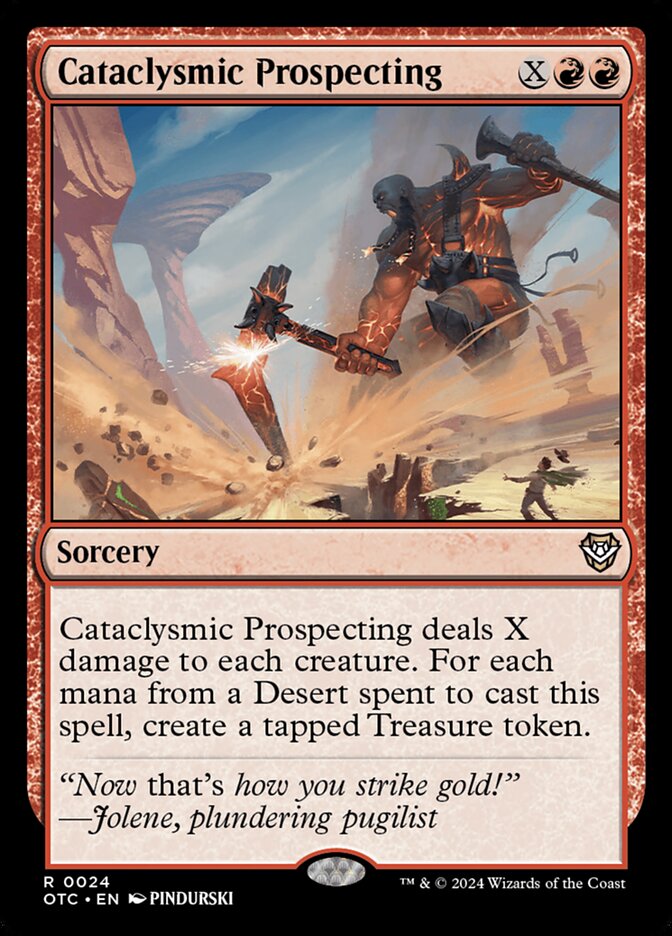 Cataclysmic Prospecting, Outlaws of Thunder Junction Commander · 0024