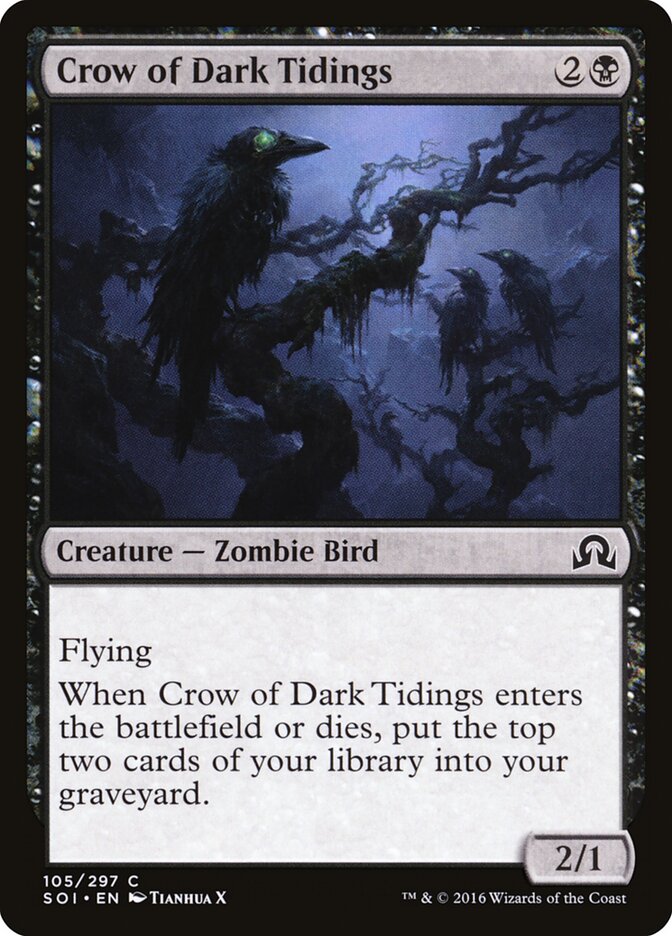 Crow of Dark Tidings, Shadows over Innistrad · 105/297