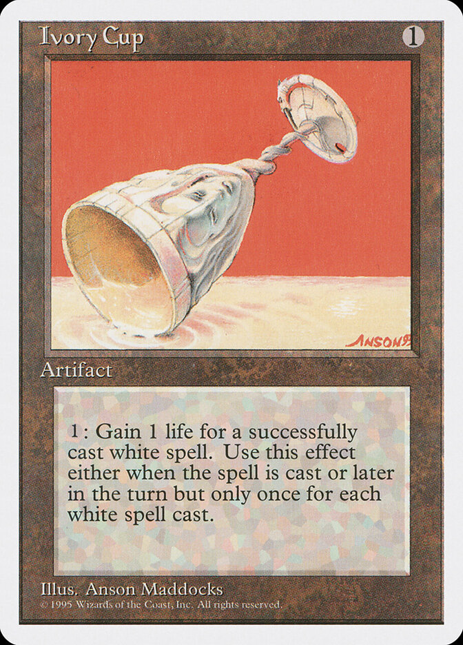 Ivory Cup, Fourth Edition · 327